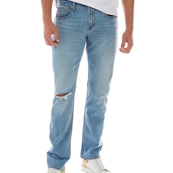 7 For All Mankind Men's Tapered Straight Leg Jeans Size 31 x 33 NWT Laguna Wash